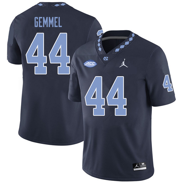Jordan Brand Men #44 Jeremiah Gemmel North Carolina Tar Heels College Football Jerseys Sale-Navy